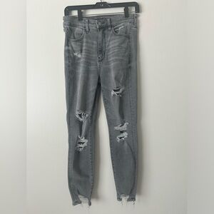 American eagle grey jeans size 8 short